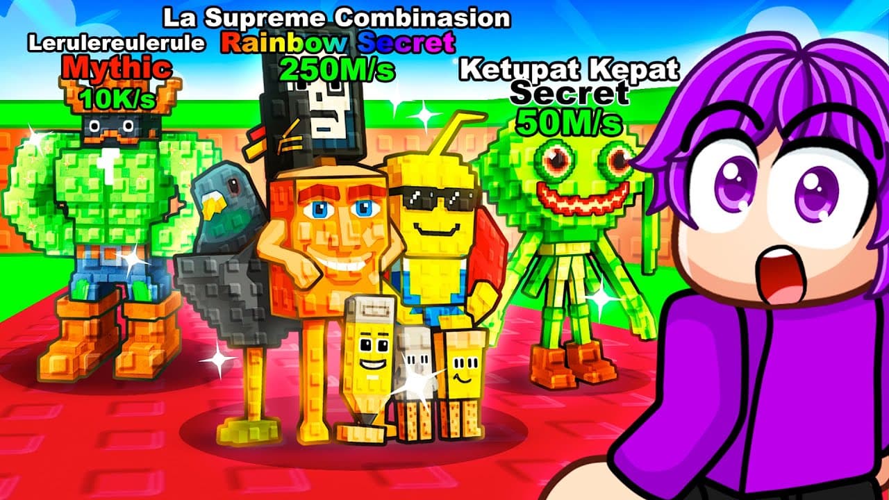 I used INFINITE LUCK to UNLOCK NEW SUPREME COMBINASION in Roblox Steal a Brainrot!