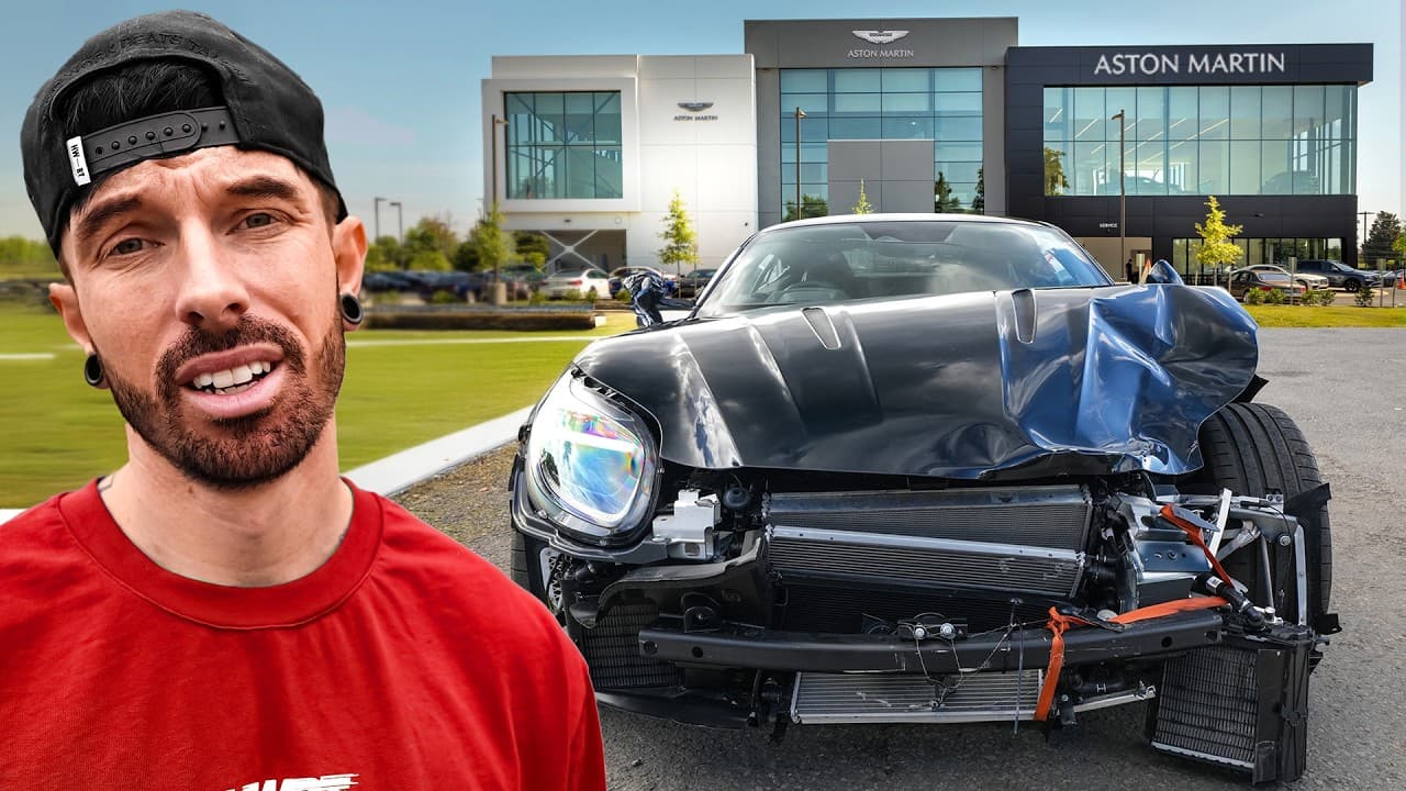 I HAD TO RETURN MY WRECKED DB12 BACK TO ASTON MARTIN